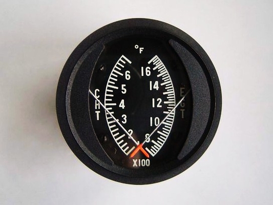 2 Zoll Kombinations-Flugzeuge Abgastemperatur und Zylinderkopf-Temperatur-Messgerät CE1-7017F